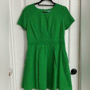 Cynthia Rowley Vibrant Green Eyelet Dress